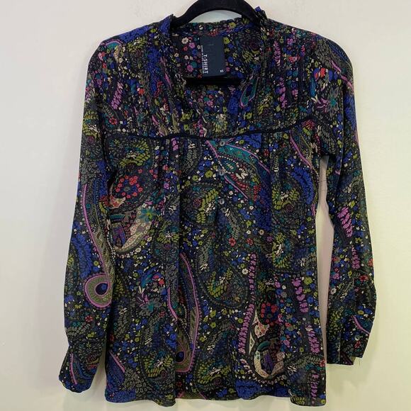 Antrhopologie Dolan T-shirt Olesa Blouse Peasant Top XS - Picture 2 of 8